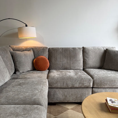 Atlas Modular Corner Sectional in Gray Chenille