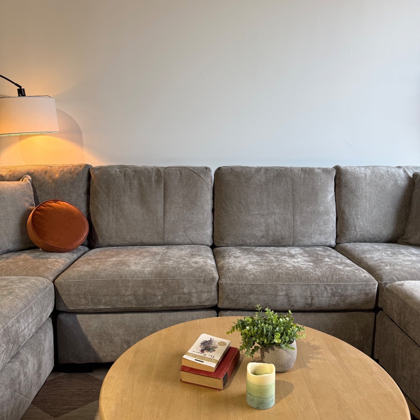 Atlas Modular Grand Corner in Gray Chenille