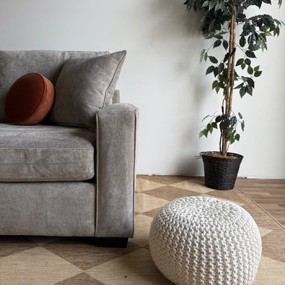 Atlas Modular Double Chaise in Gray Chenille