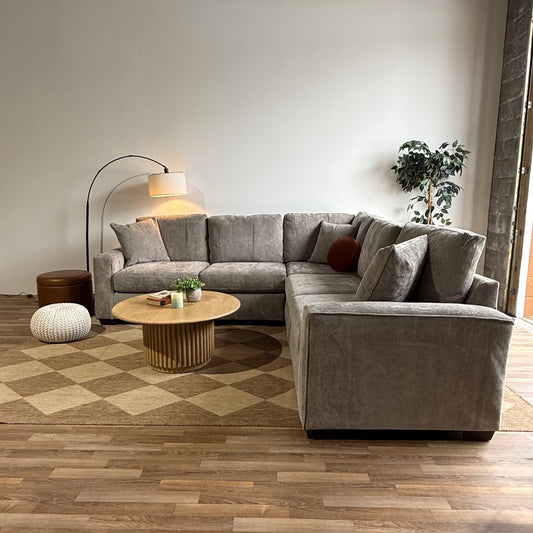 Atlas Modular Corner Sectional in Gray Chenille