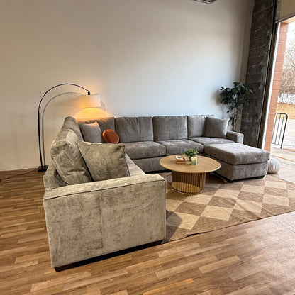 Atlas Modular Grand Corner in Gray Chenille