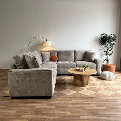 Atlas Modular Corner Sectional in Gray Chenille