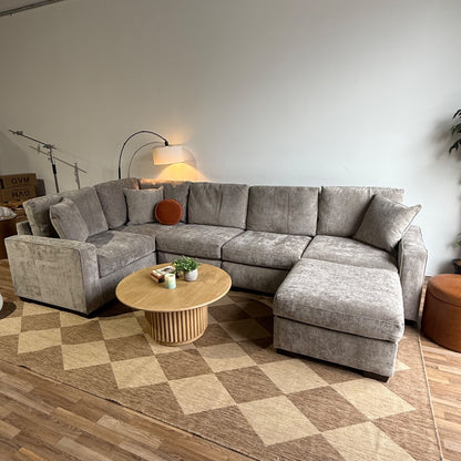 Atlas Modular U-Shape Enclosed in Gray Chenille