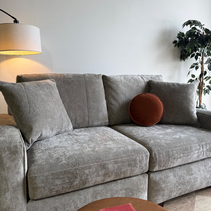 Atlas Modular Loveseat in Gray Chenille