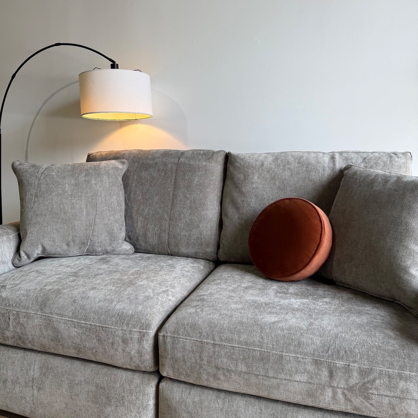 Atlas Modular Loveseat in Gray Chenille