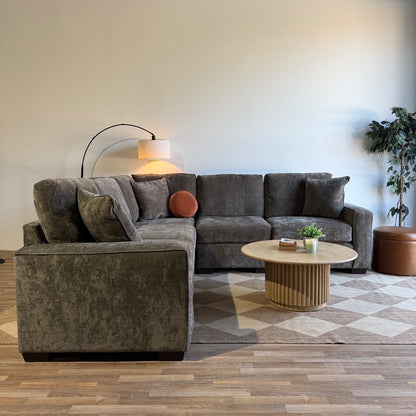 Atlas Modular Corner Sectional in Brown Chenille