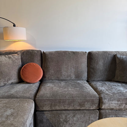 Atlas Modular L-Shape Enclosed in Brown Chenille