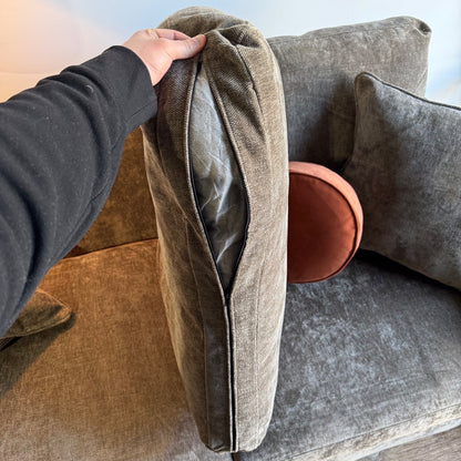 Atlas Modular L-Shape Enclosed in Brown Chenille