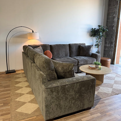 Atlas Modular Corner Sectional in Brown Chenille