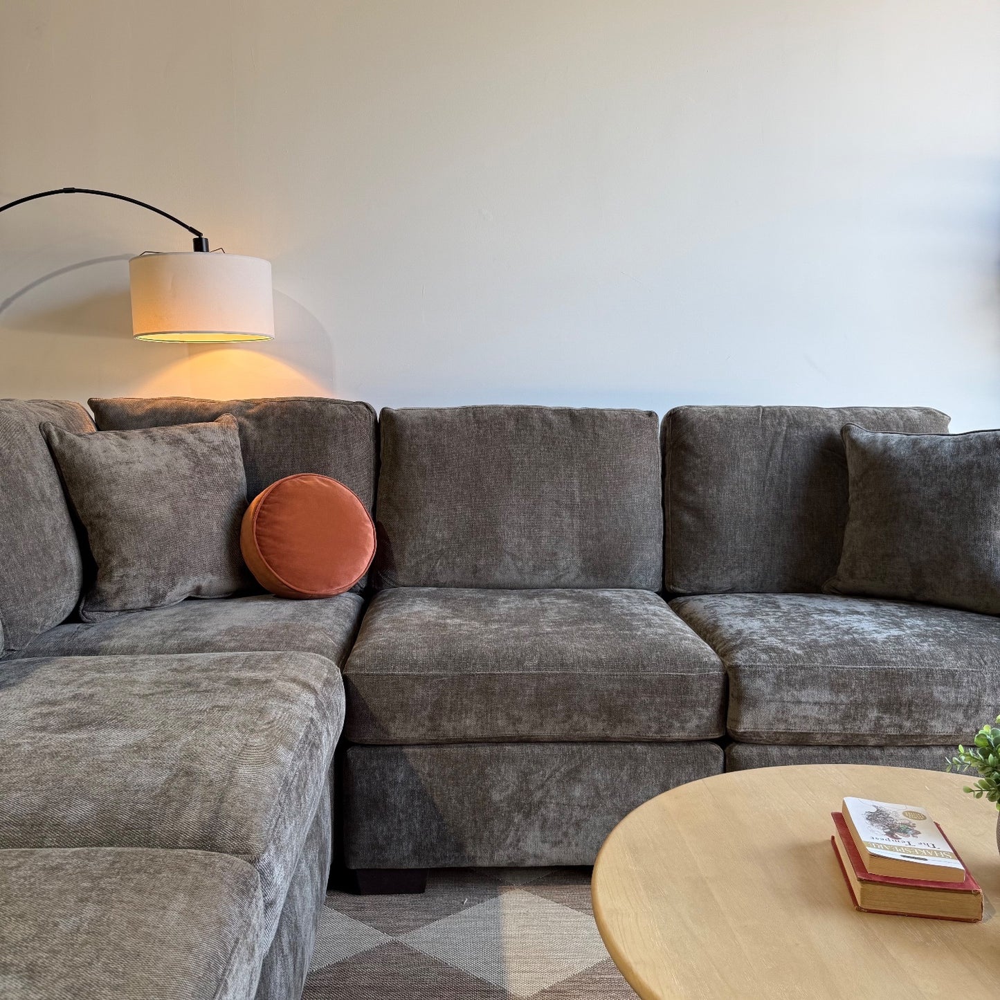 Atlas Modular Corner Sectional in Brown Chenille