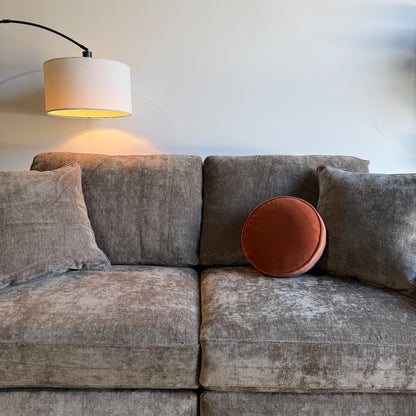 Atlas Modular Loveseat in Brown Chenille