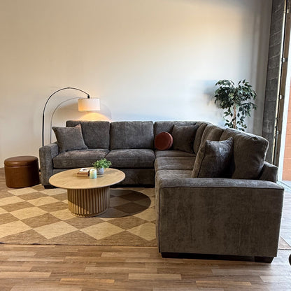 Atlas Modular Corner Sectional in Brown Chenille