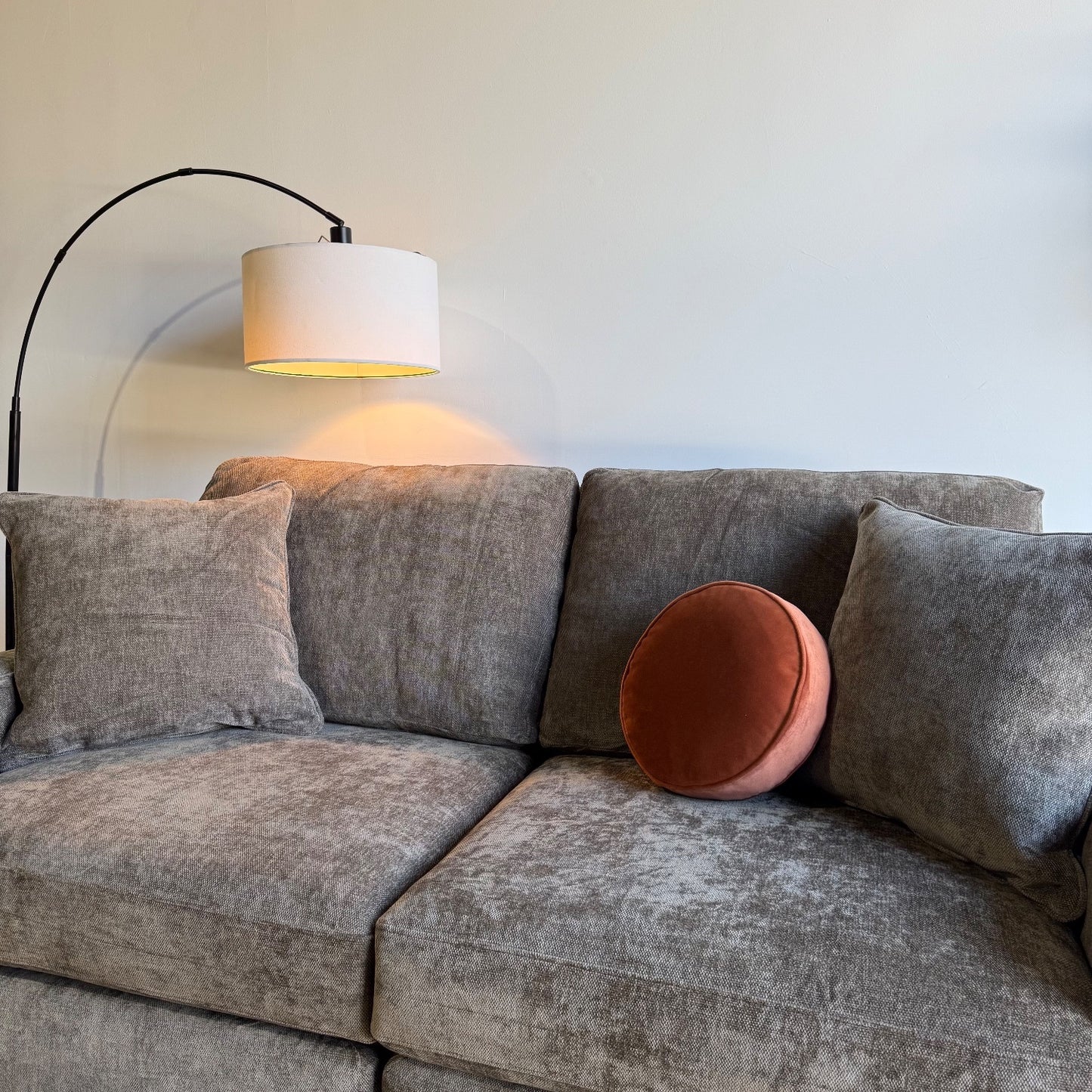 Atlas Modular Loveseat in Brown Chenille