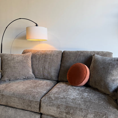 Atlas Modular Loveseat in Brown Chenille