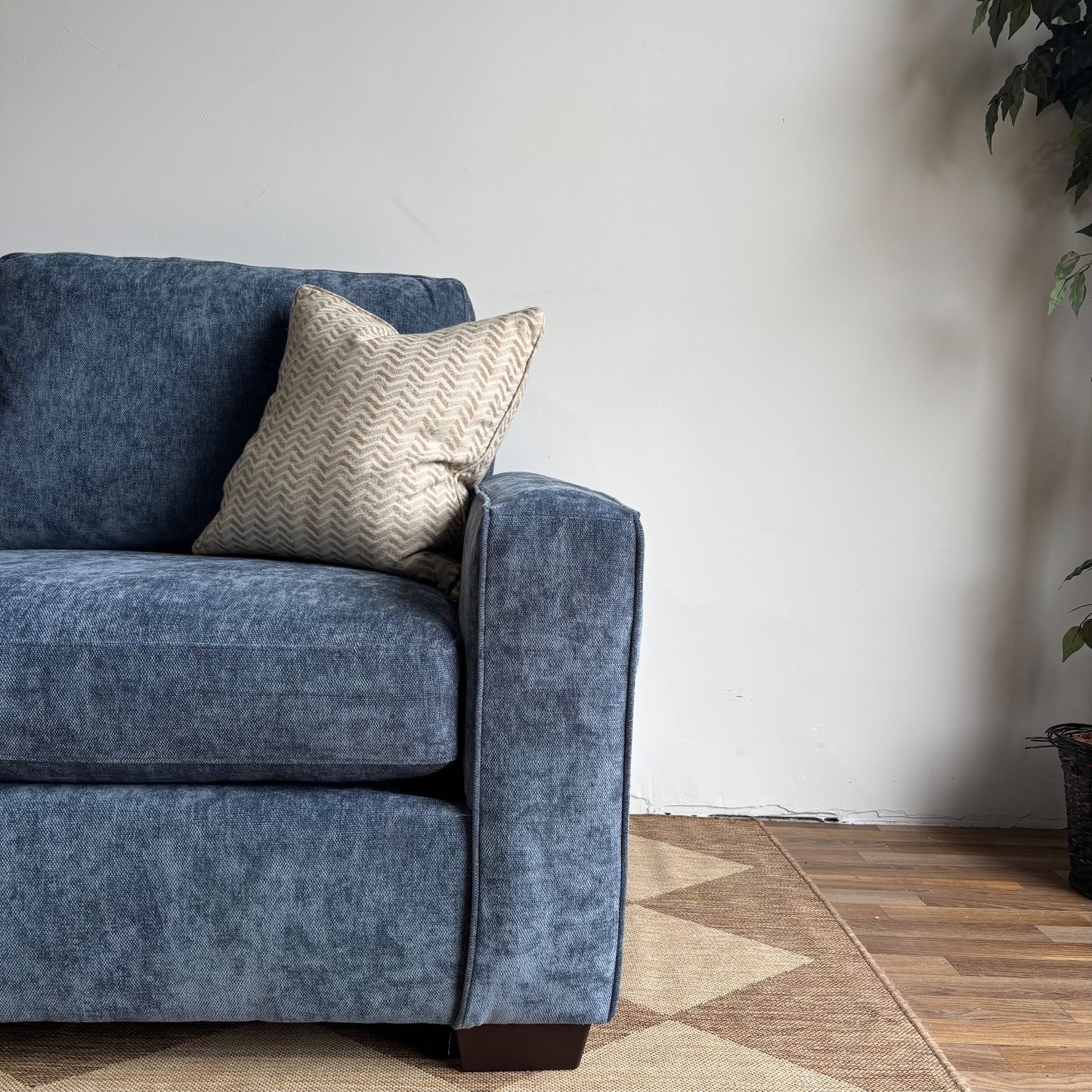 Atlas Modular Sofa in Blue Chenille