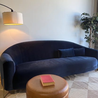Interior Define Fiona Sofa in Blue Performance Velvet