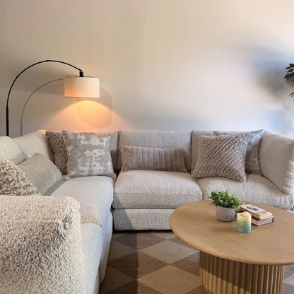 Georgia Corner Sectional in Cream Boucle — Kindred Couches