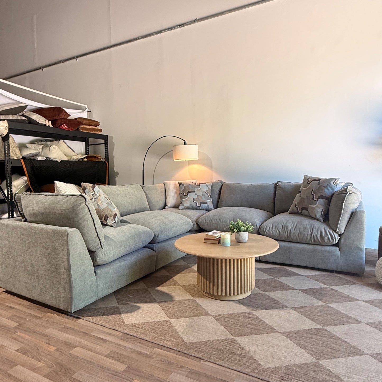 Mesa Corner Sectional in Sage Green
