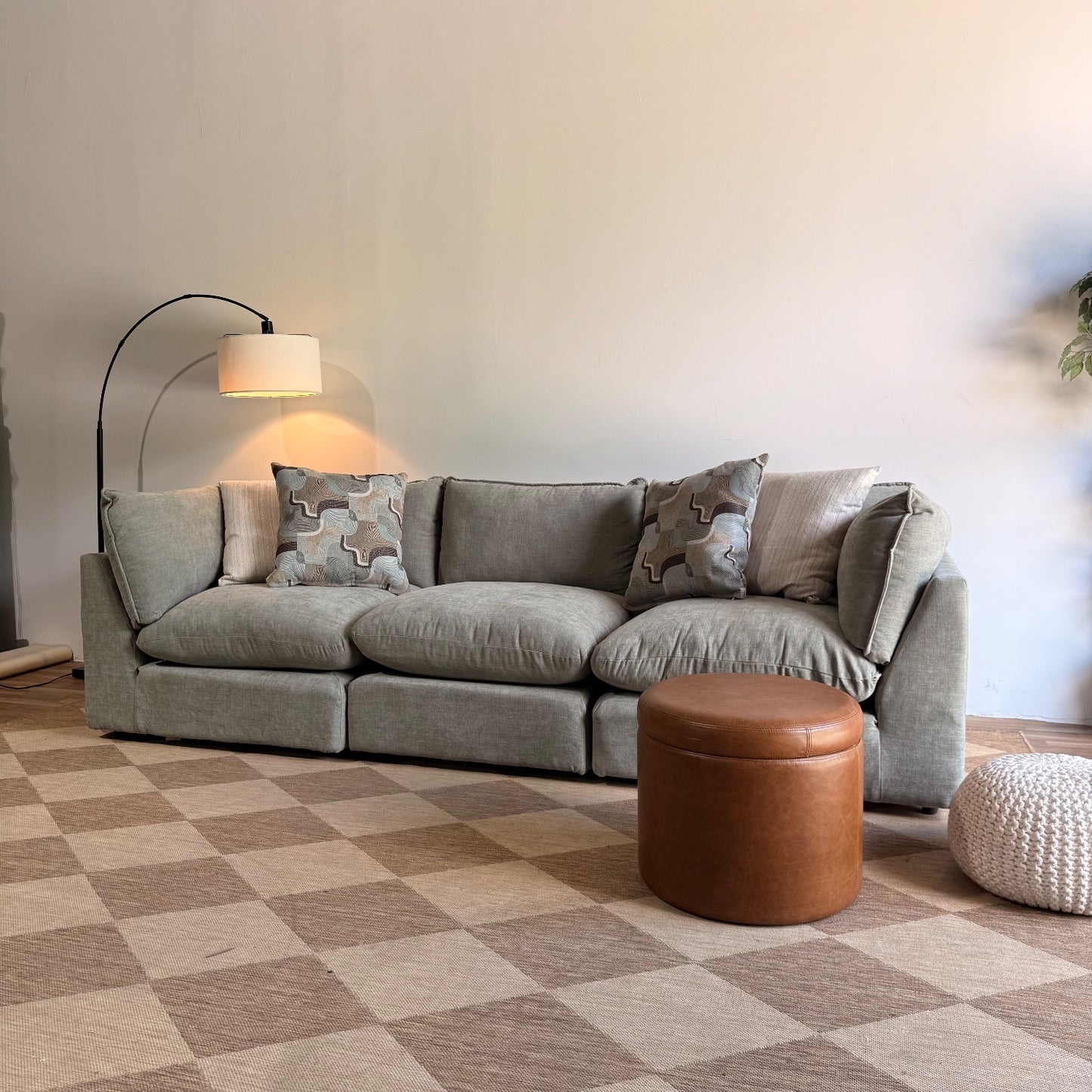 Mesa Sofa in Sage Green Chenille