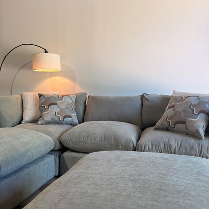 Mesa Corner Sectional + Ottoman in Sage Green