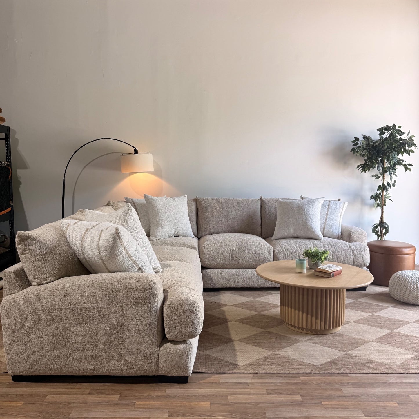 Parker Corner Sectional in Beige — Kindred Couches