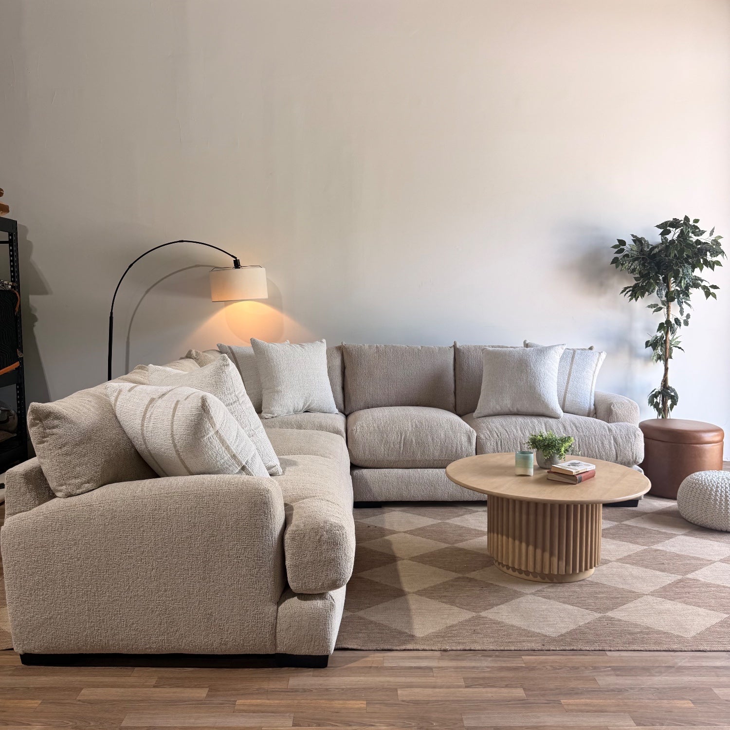 Parker Corner Sectional in Beige — Kindred Couches