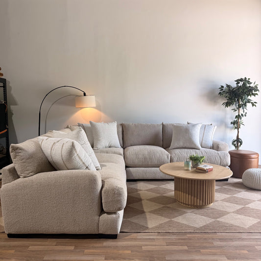 Parker Corner Sectional in Beige — Kindred Couches
