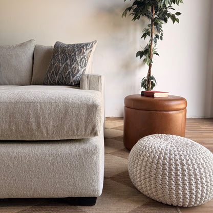 Carter Sectional in Beige Fabric