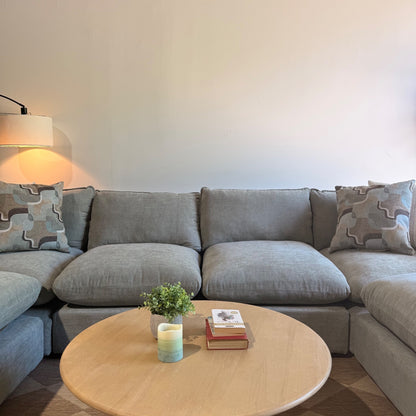 Mesa U-Shape Sectional in Sage Green Chenille