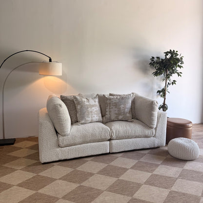 Georgia Loveseat in Cream Boucle