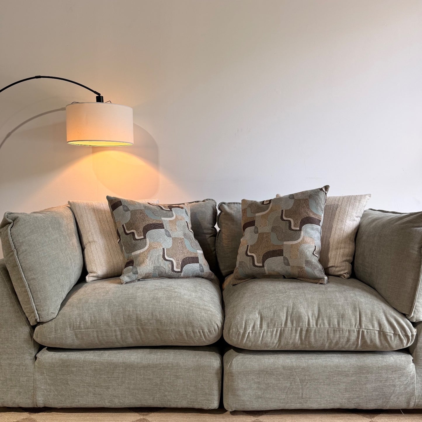 Mesa Loveseat in Sage Green Chenille