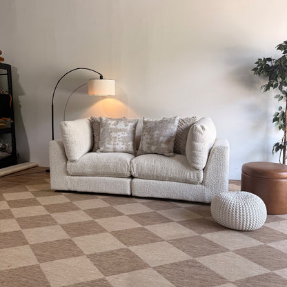 Georgia Loveseat in Cream Boucle