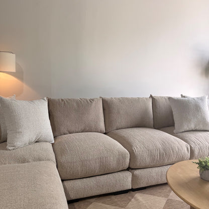 Parker Grand Corner Sectional in Beige — Kindred Couches