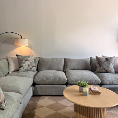 Mesa Grand Corner Sectional in Sage Green Chenille