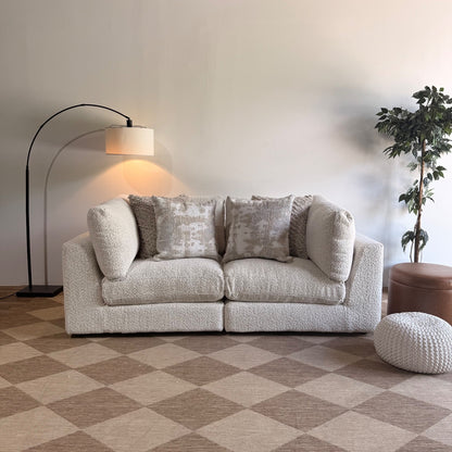 Georgia Loveseat in Cream Boucle