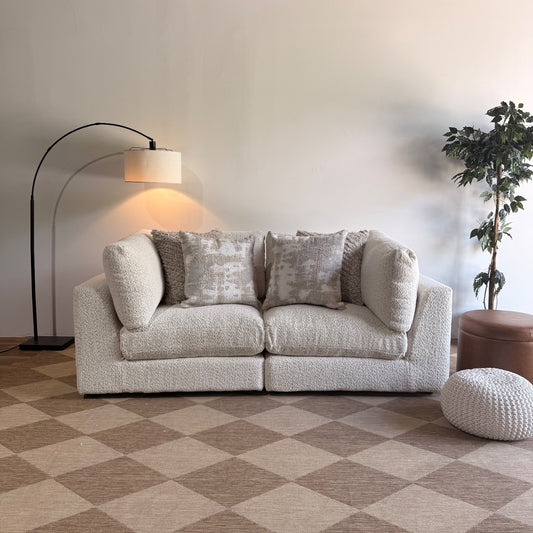 Georgia Loveseat in Cream Boucle