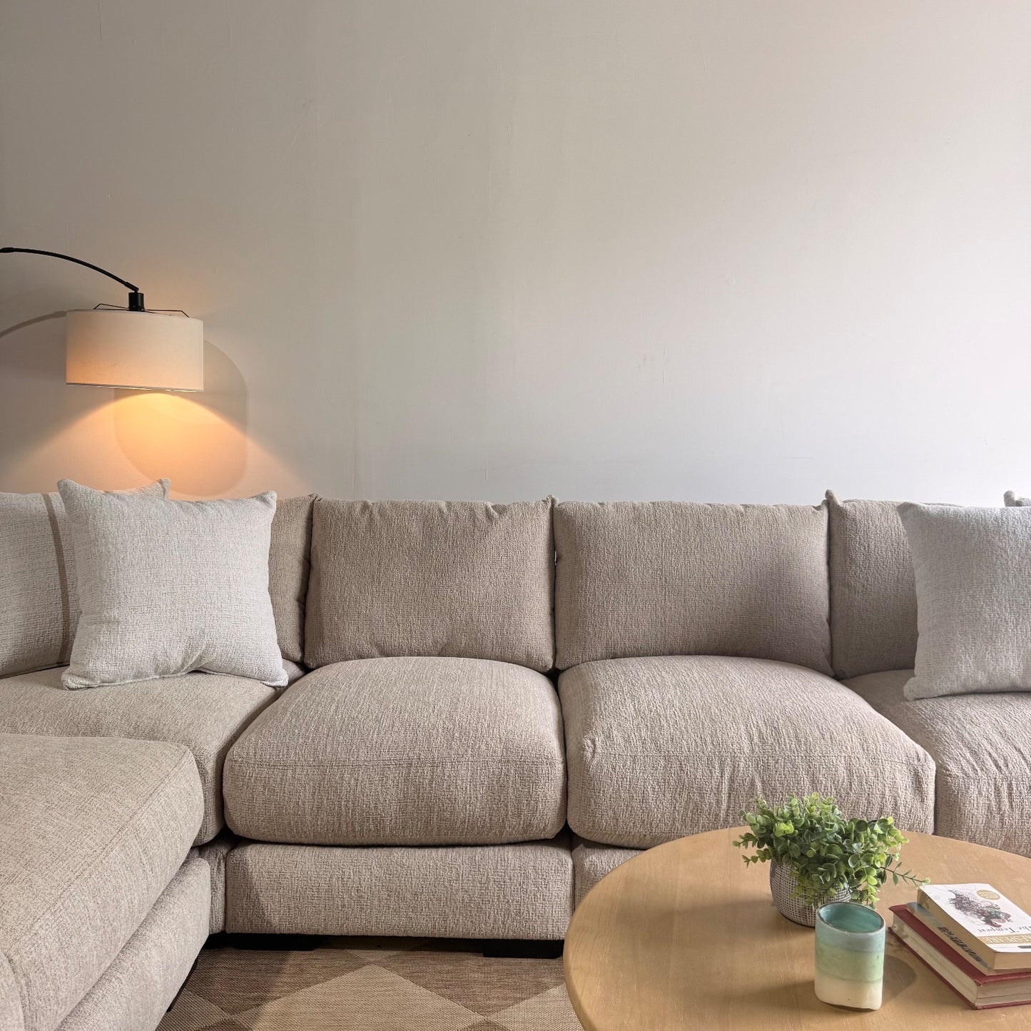 Parker Grand Corner Sectional in Beige — Kindred Couches