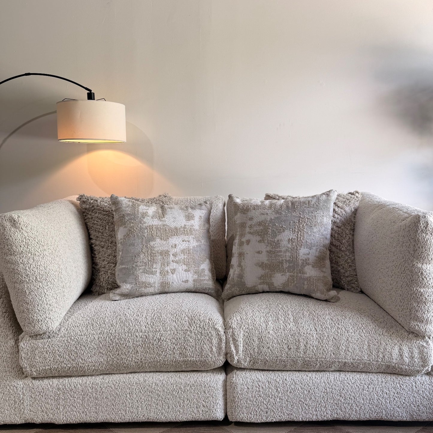 Georgia Loveseat in Cream Boucle