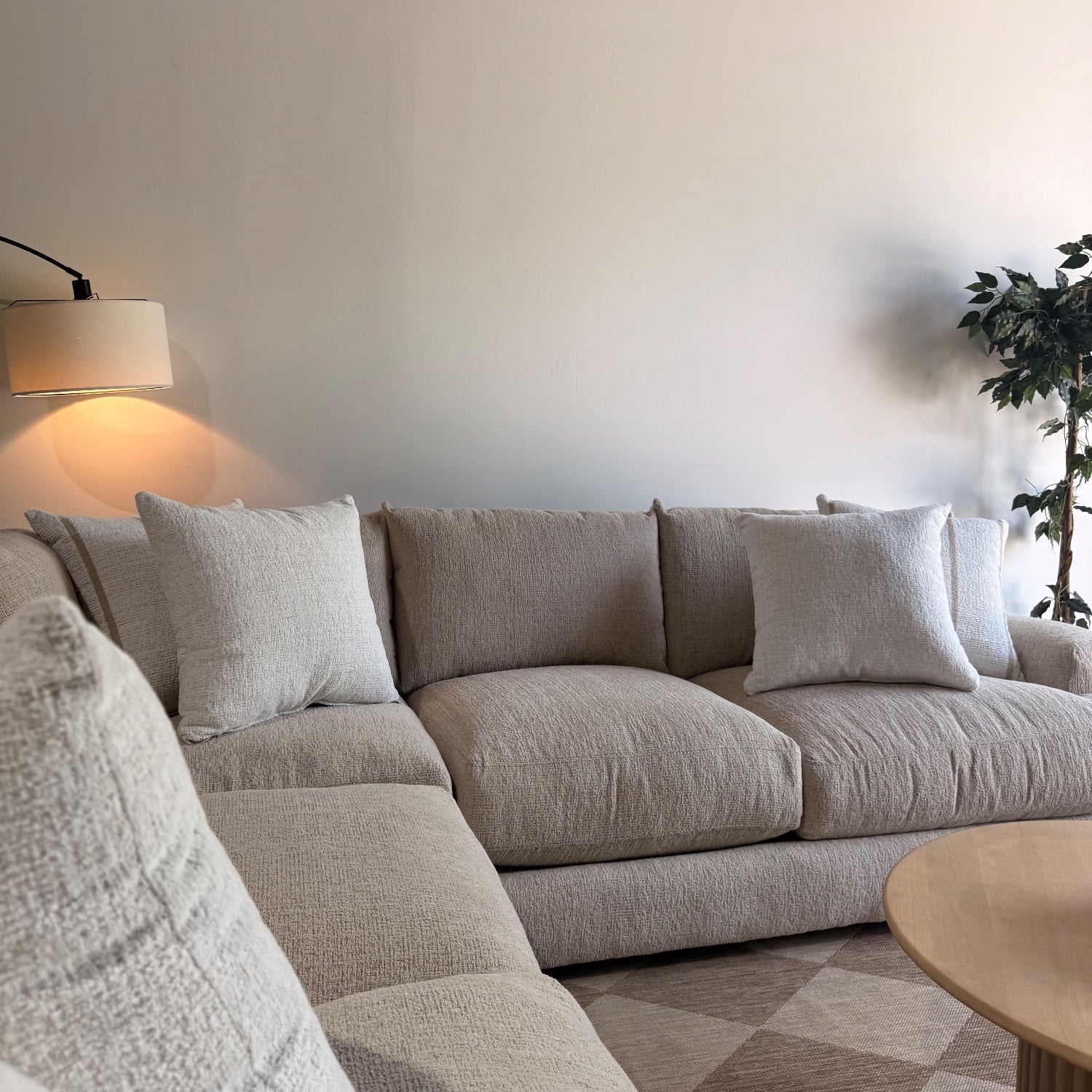 Parker Corner Sectional in Beige — Kindred Couches