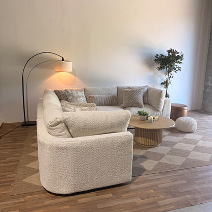 Georgia Corner Sectional in Cream Boucle — Kindred Couches