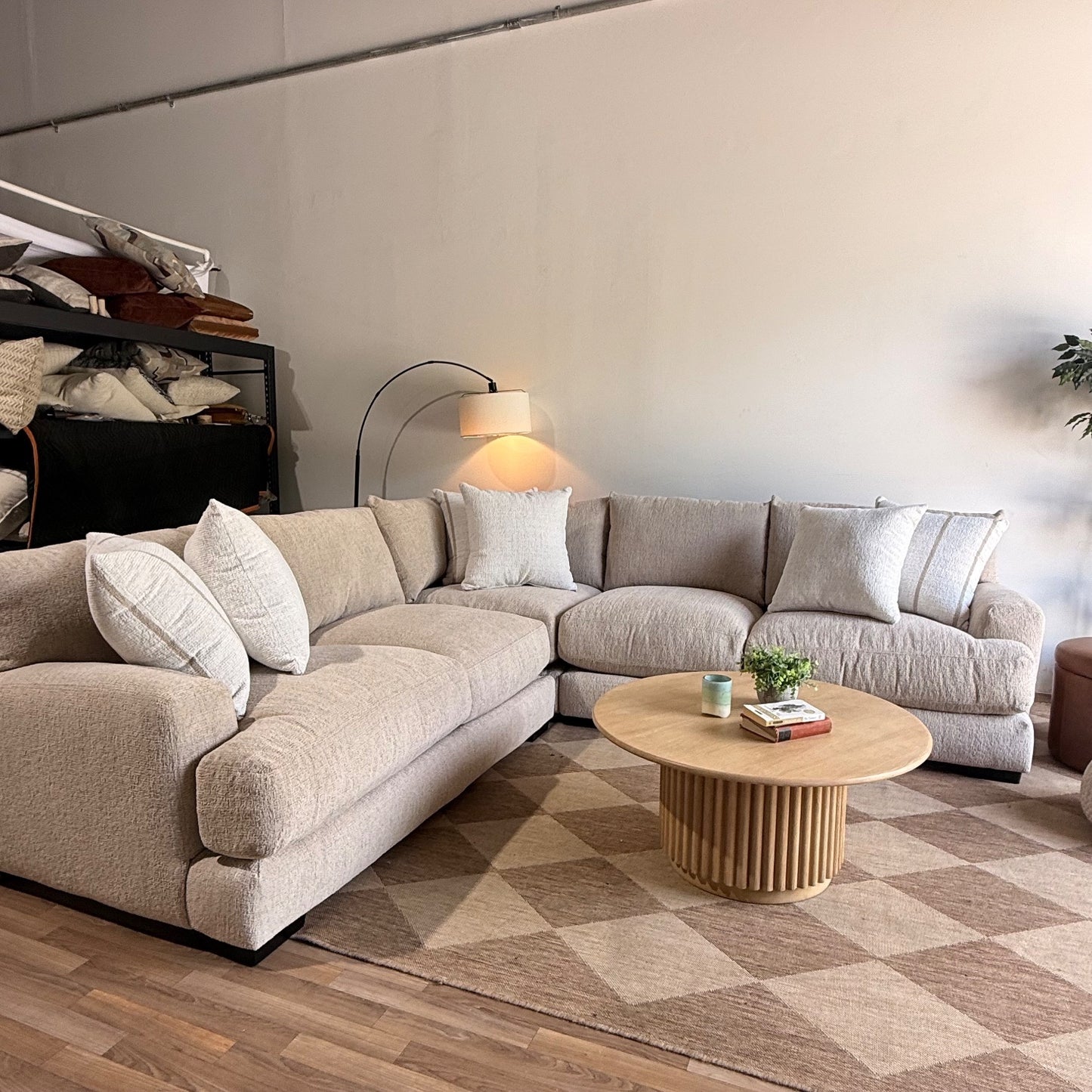Parker Corner Sectional in Beige — Kindred Couches