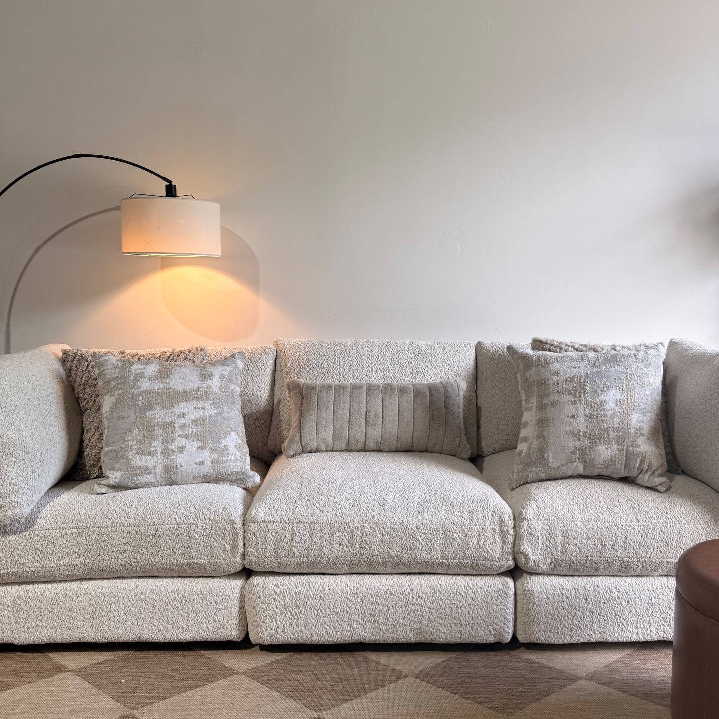 Georgia Sofa in Cream Boucle