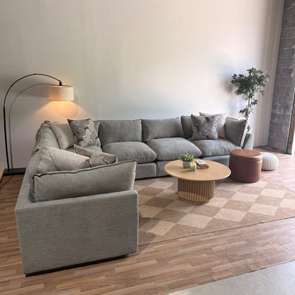 Mesa Grand Corner Sectional in Sage Green Chenille