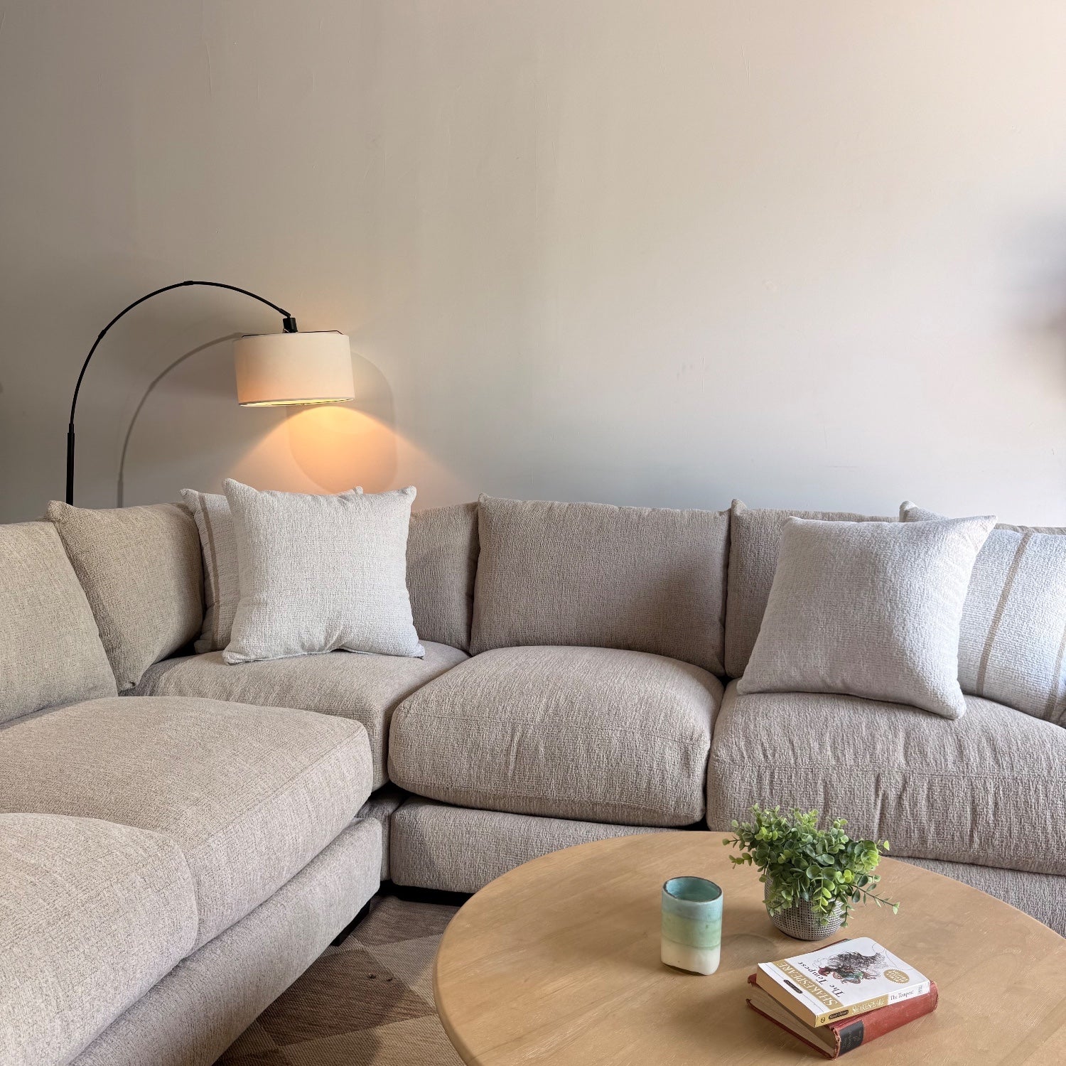 Parker Corner Sectional in Beige — Kindred Couches