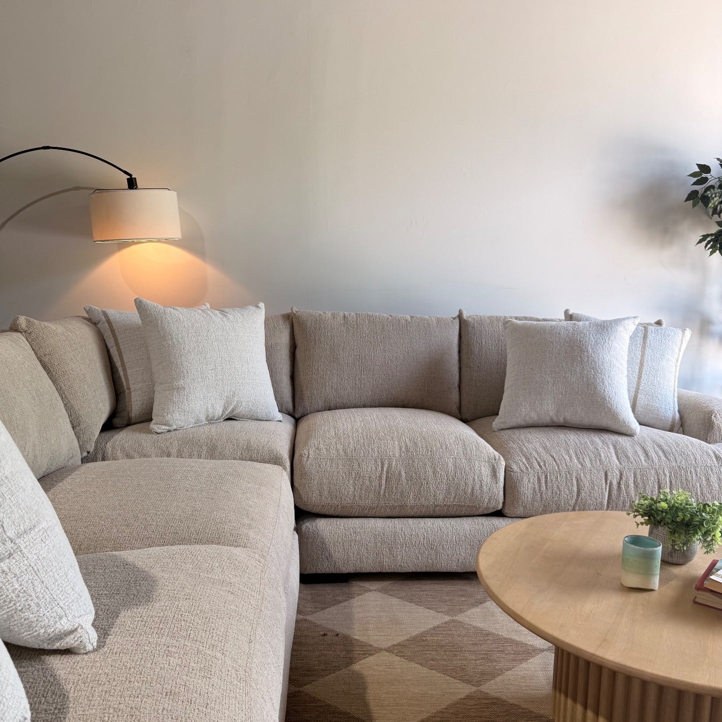 Parker Corner Sectional in Beige — Kindred Couches