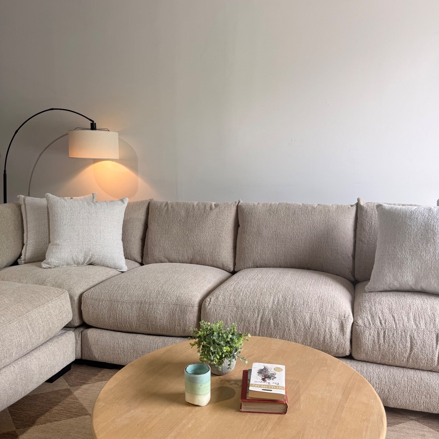 Parker Grand Corner Sectional in Beige — Kindred Couches