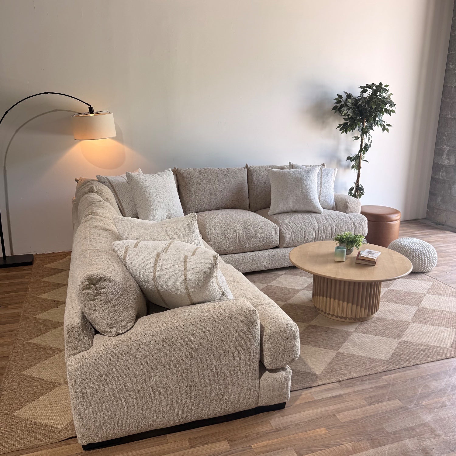 Parker Corner Sectional in Beige — Kindred Couches