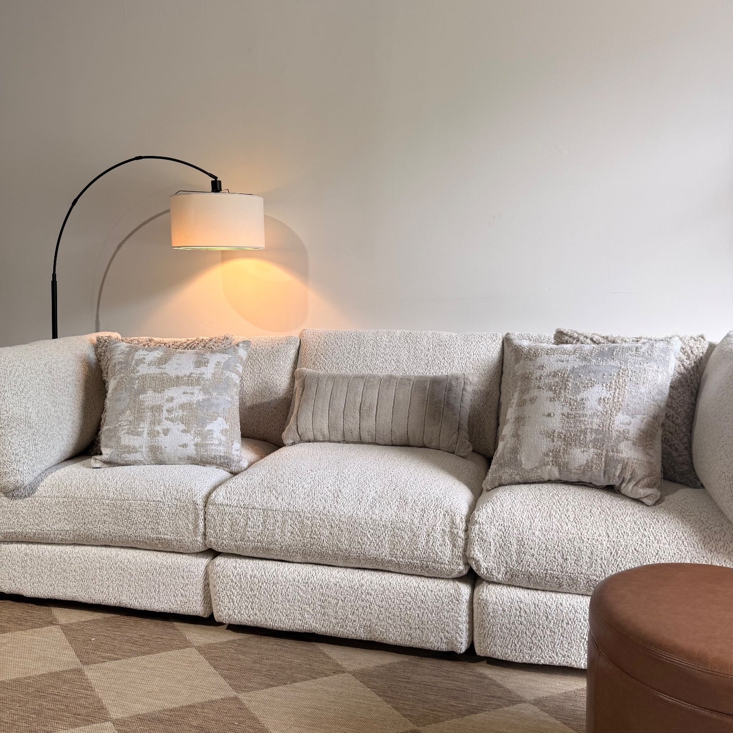 Georgia Sofa in Cream Boucle