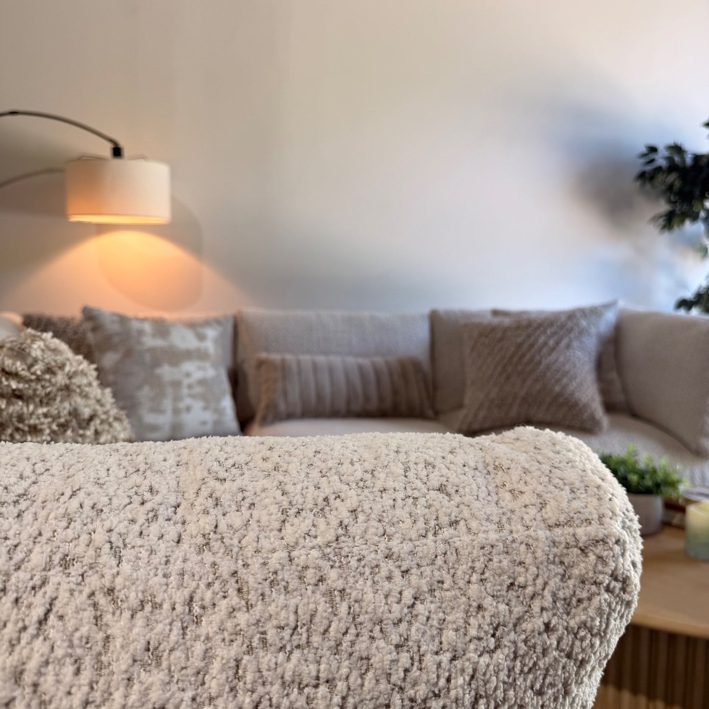 Georgia Corner Sectional in Cream Boucle — Kindred Couches