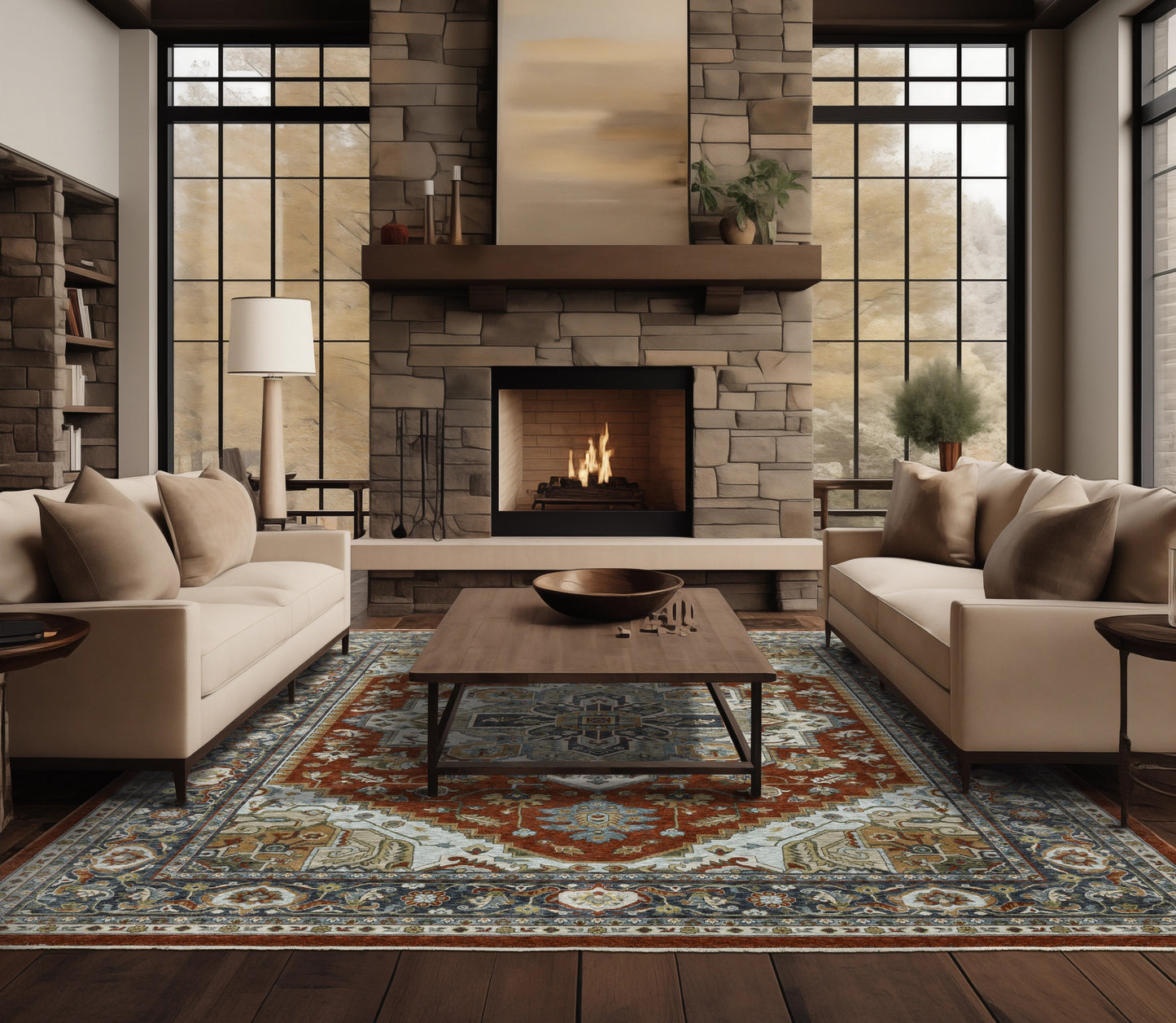 Aberdeen Area Rug — 1144R (Red)